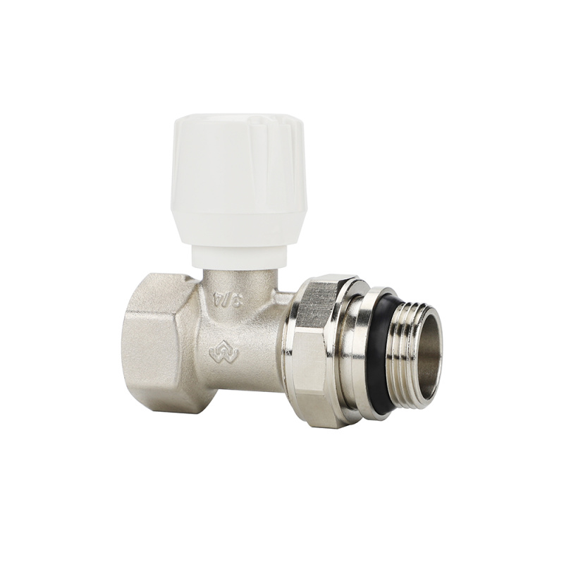 Ручной радиаторный клапан прямой, с самоуплотняющимся полусгоном 3/4"VMRV02-N10505